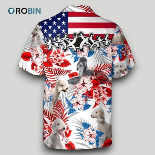 Bedlington Terrier Hawaiian Shirt, Flower And Dog In Hawaii Aloha Beach Shirts For Men And Woman