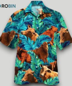 Beefmaster Cattle Lovers Hawaiian Shirt