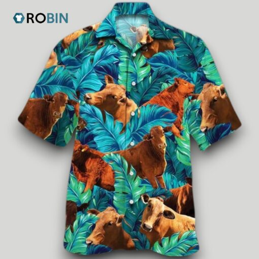 Beefmaster Cattle Lovers Hawaiian Shirt