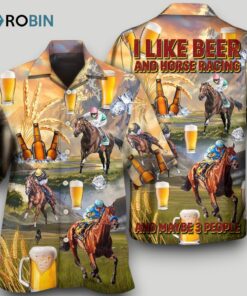 Beer And Horse Racing On The Steppe Hawaiian Shirt Men Women Beer And Horse Racing On The Steppe Hawaiian Shirt Men Women