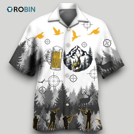 Beer I Like Beer And Hunting And Maybe 3 People Hawaiian Shirt