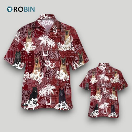Belgian Shepherd Hawaiian Shirt, Cool Dog In Hawaiian Shirt For Men Women