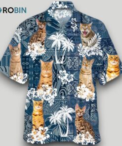 Bengal Hawaiian Shirt For Summer Travel, Cat Hawaiian Shirt For Man And Woman, For Cat Lovers