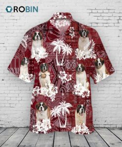 Bernard Hawaiian Shirt, Dog Hawaii Shirt