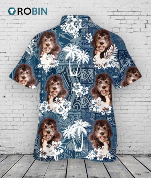 Bernedoodle Hawaiian Shirt, Hawaiian Dog Shirts For Dad, 3D Full Print Hawaii Dog Shirt For Mom
