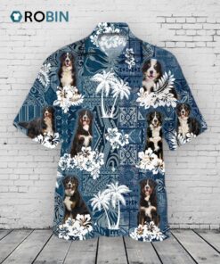 Bernese Mountain Hawaiian Shirt For Dog Lovers, Hawaiian Dog Shirt For Dad, Dog Lovers Gifts