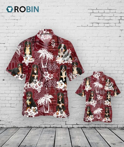 Bernese Mountain Hawaiian Shirt, Animal Hawaiian Shirt For Her Him, Hawaii Shirts