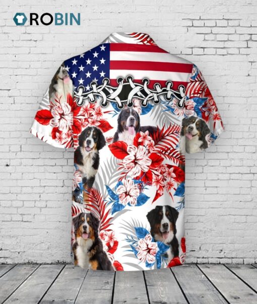 Bernese Mountain Hawaiian Shirt, Summer Gift To Dog Lovers, Hawaii Shirt Gift For Men
