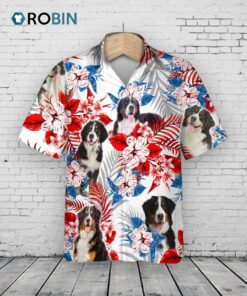 Bernese Mountain Hawaiian Shirt, Summer Gift To Dog Lovers, Hawaii Shirt Gift For Men