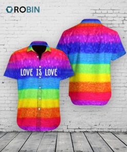 Bisexual 3D Shirt, Vivid Lgbt Love Is Love Design Hawaiian Shirt Bisexual 3D Shirt, Vivid Lgbt Love Is Love Design Hawaiian Shirt