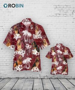 Bloodhound Hawaiian Shirt, Dog Hawaiian Shirts For Summer Bloodhound Hawaiian Shirt, Dog Hawaiian Shirts For Summer