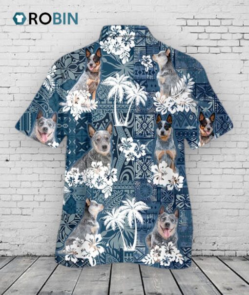 Blue Heeler Unisex Hawaiian Shirt, Animal Hawaii Shirts, Gift To Pet Lovers