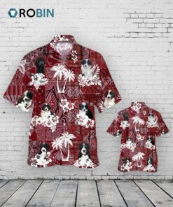 Border Doodle Hawaiian Shirt, Dog In Hawaii Shirt Tribal Pattern, Dog Lover Gifts