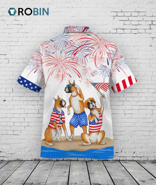 Boxer 3D Full Printed Unisex Hawaiian Shirt, Independence Day Is Coming, Happy 4th Of July Aloha Beach Shirt