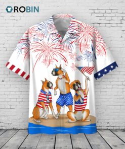 Boxer 3D Full Printed Unisex Hawaiian Shirt, Independence Day Is Coming, Happy 4th Of July Aloha Beach Shirt