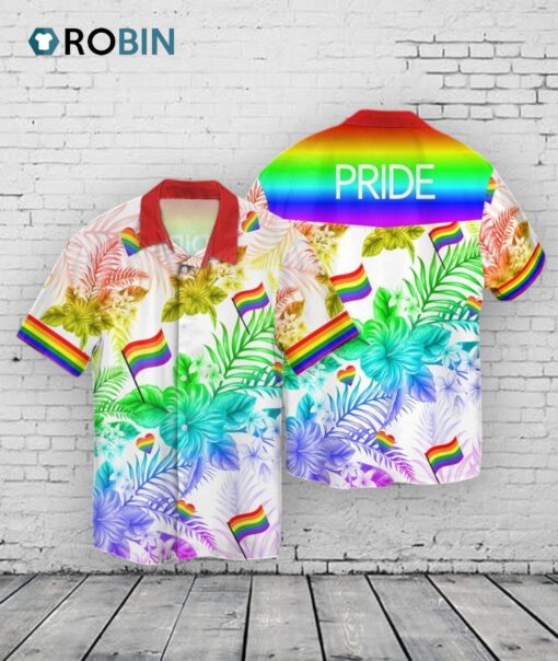 Boxer Lgbt Unisex Hawaiian Shirt, Lgbt Flag Hawaiian Shirt, Dog Rainbow Pride Shirt