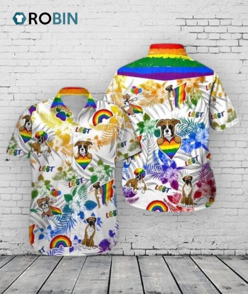 Boxer LGBT Unisex Hawaiian Shirt, Pride Hawaiian