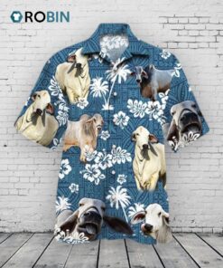 Brahman Cattle Lovers Hawaiian Shirt Brahman Cattle Lovers Hawaiian Shirt