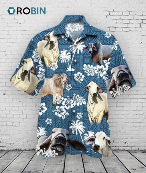 Brahman Cattle Lovers Hawaiian Shirt
