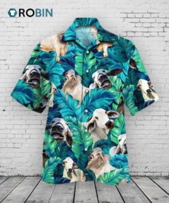 Brahman Cattle Shirt Green, Brahman Cow Hawaii Shirt Green Brahman Cattle Lovers Hawaiian Shirt Brahman Cattle Shirt Green, Brahman Cow Hawaii Shirt Green Brahman Cattle Lovers Hawaiian Shirt