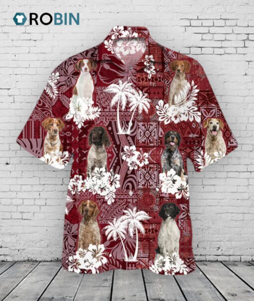 Brittany Hawaiian Shirt, Dog Hawaii Aloha Beach Shirts