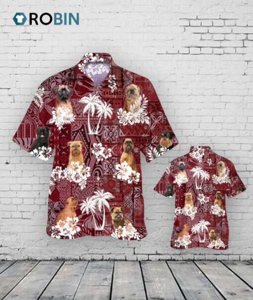 Brussels Griffon Hawaiian Shirt, Cute Summer Aloha Beach Shirt For Dog Lovers