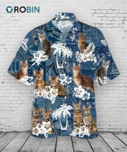 California Spangled Unisex Hawaiian Shirt, Hawaiian Shirt Cat, Best Hawaiian Shirts For Cat Lovers