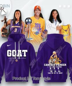 Candace Parker X Los Angeles Sparks 3 Time WNBA Champions Thank You For The Moment 3D Printed Shirt (Hoodie, Shirt, Sweatshirt)