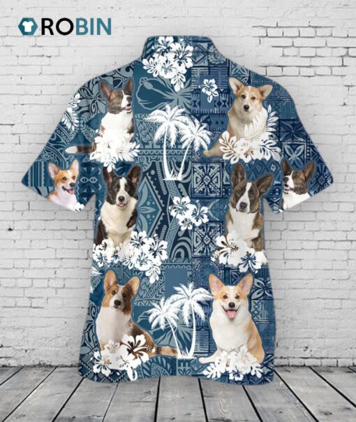 Cardigan Welsh Corgi Hawaiian Shirt, 3D Full Print Dog In Hawaii Shirts For Travel Summer