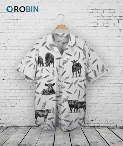 Cattle Pattern   Hawaiian Shirt, Cow Hawaiian Shirt