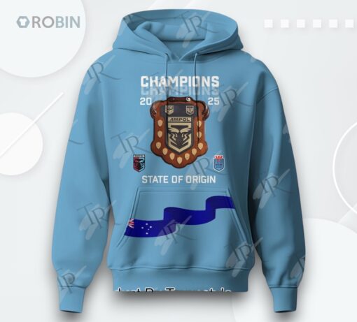 Champions 2025 State Of Origin New South Wales Blues X Australia 3D Printed Shirt (Hoodie, Shirt, Sweatshirt)