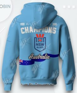 Champions 2025 State Of Origin New South Wales Blues X Australia 3D Printed Shirt (Hoodie, Shirt, Sweatshirt)