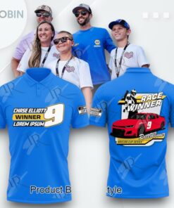 Chase Elliott Race Winner Nascar Cup Series Limited Edition Polo Shirt   Blue
