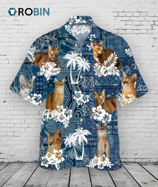 Chausie Hawaiian Shirt For Man And Woman, Aloha 3D Cat Shirts, Full Printed Cat Hawaiian Shirts