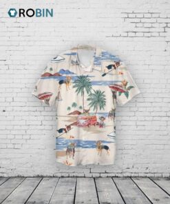 Chihuahua Summer Beach Hawaiian Shirt, Aloha Short Sleeve Dog In Hawaiian Shirts