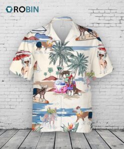 Chinese Crested Dog Summer Beach Hawaiian Shirt, Short Sleeve Dog Aloha Beach Shirt For Men And Woman Chinese Crested Dog Summer Beach Hawaiian Shirt, Short Sleeve Dog Aloha Beach Shirt For Men And Woman