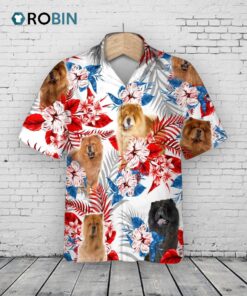 Chow Chow Hawaiian Shirt For Adults, Dog Hawaii Aloha Beach Shirts, Summer Hawaiian Shirt For Dog Lover