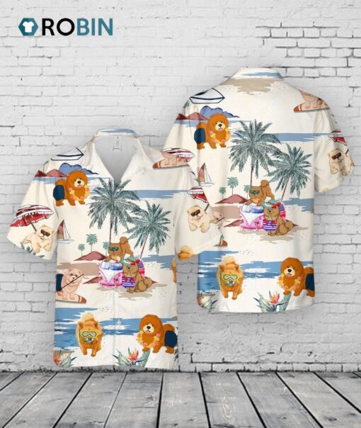 Chow Chow Summer Beach Hawaiian Shirt, Aloha Beach Shirt For Dog Lover