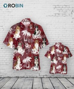Collie Hawaiian Shirt, Dog In Hawaii Shirt Trilbal Pattern Collie Hawaiian Shirt, Dog In Hawaii Shirt Trilbal Pattern