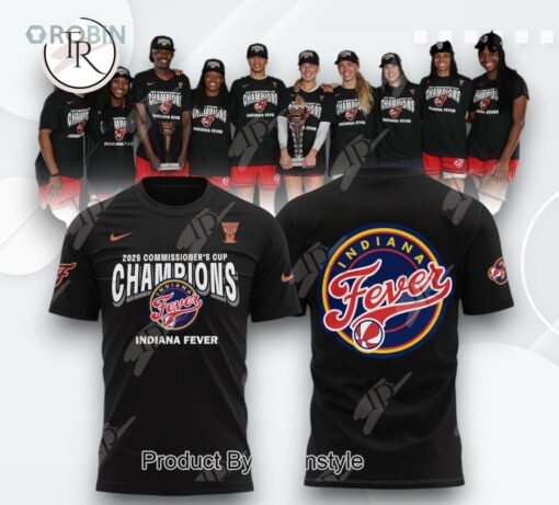 Commissioner’s Cup Champions Indiana Fever 2025 3D Printed Shirt (Hoodie, Shirt, Sweatshirt)   Black