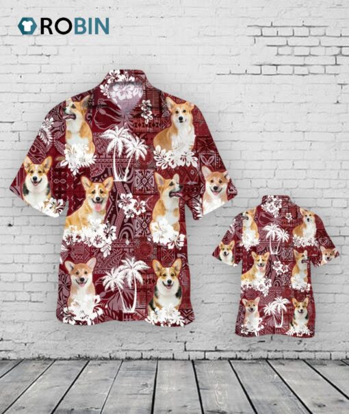 Corgi Hawaiian Shirt, Hawaiian Shirt For Dog Mom