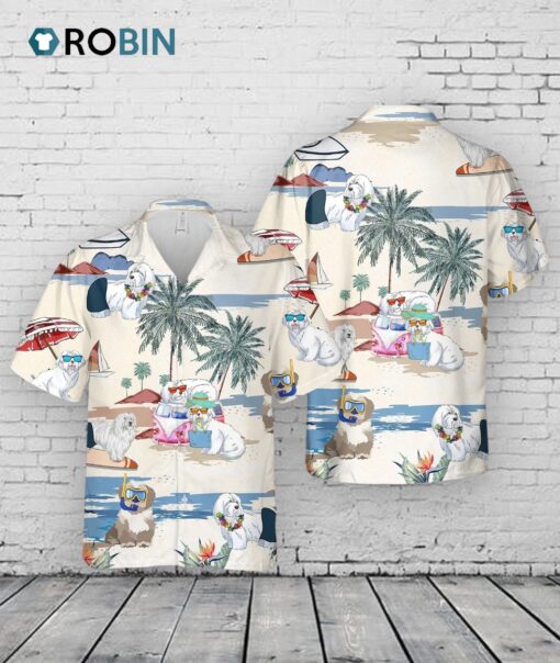 Coton De Tulear Summer Beach Hawaiian Shirt, Short Sleeve Dog Aloha Beach Shirt For Men And Woman