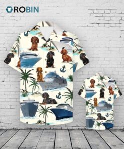 Cruising Dachshund Hawaiian Shirt   Gift For Cruise Trips   Dachshund And Cruise Pattern Trna Cruising Dachshund Hawaiian Shirt   Gift For Cruise Trips   Dachshund And Cruise Pattern Trna