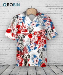 Dalmatian Hawaiian Shirt For Summer, Dog Hawaii Aloha Shirt Short Sleeve, Gift For Dalmatian Lovers