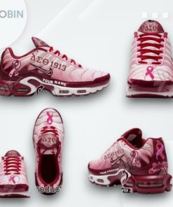 Delta Sigma Theta Since 1913 Breast Cancer Custom Name Limited Edition Sneaker Air Cushion Delta Sigma Theta Since 1913 Breast Cancer Custom Name Limited Edition Sneaker Air Cushion