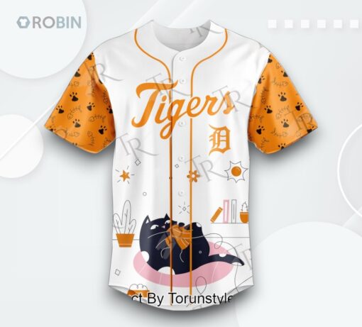 Detroit Tigers X 2025 International Cat Day Limited Edition Baseball Jersey