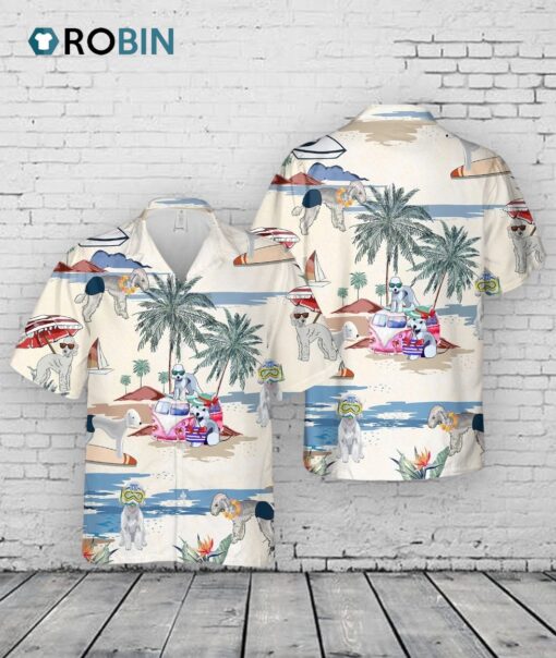 Dog Summer Beach Hawaiian Shirt, 3D Full Print Hawaii Aloha Beach Shirt For Pet Lovers, Dog Hawaii Shirt