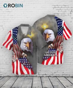 Eagle American Hawaiian Shirt Independence Day Is Coming 3D All Over Print Patriotic Hawaii Shirt