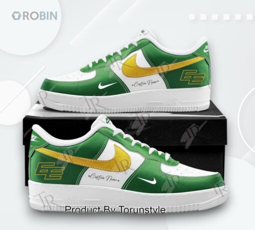 Edmonton Elks Logo Custom Name AF1 Sneakers