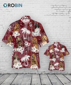 English Cocker Spaniel Hawaiian Shirt, Cute Dog On Hawaiian Shirts